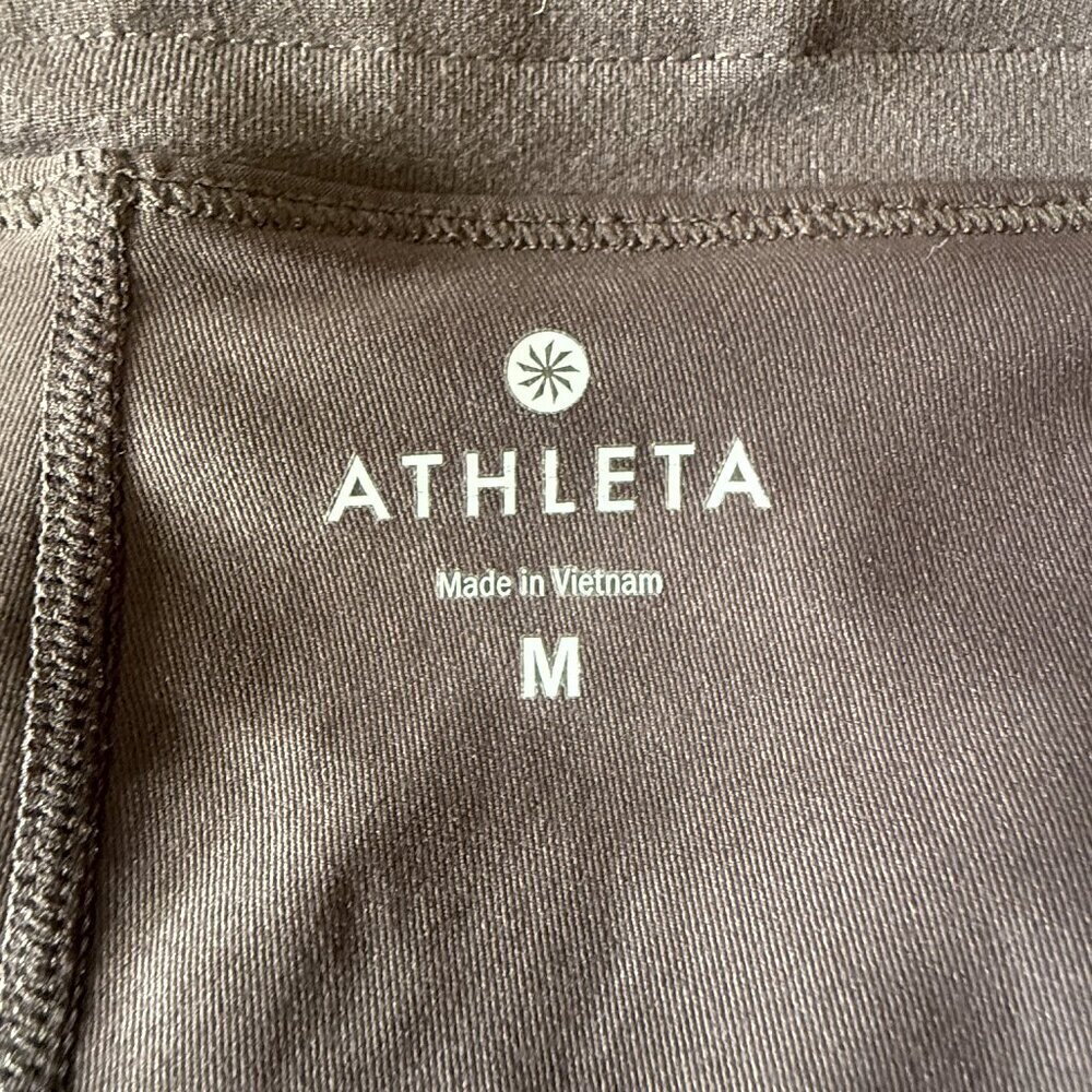 Women's M Athleta Gray Trailside Skort Zipper Pockets - Picture 6 of 8